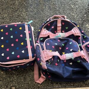 Pottery barn backpack and lunch bag set